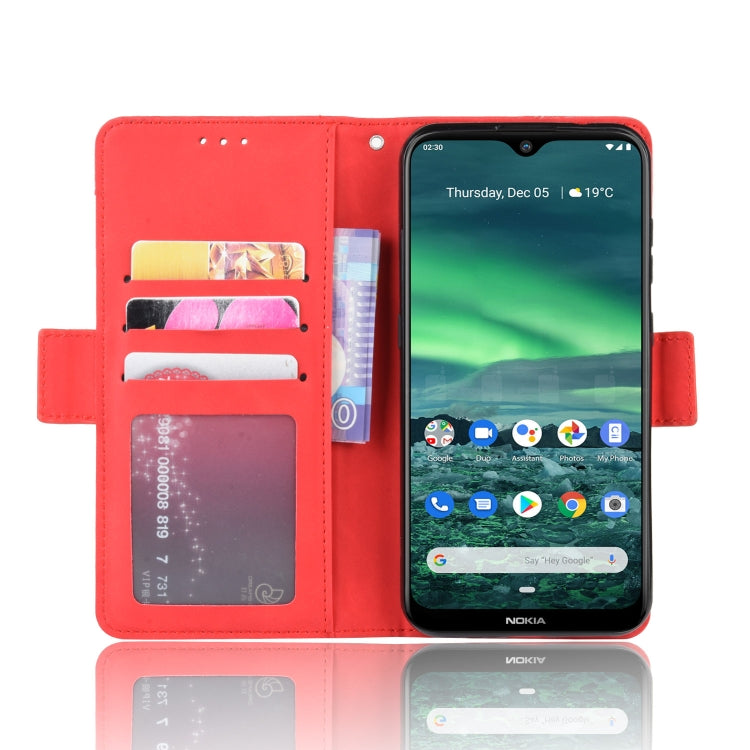 For Nokia 2.3 Wallet Style Skin Feel Calf Pattern Leather Case with Separate Card Slots & Holder & Wallet & Photo Frame