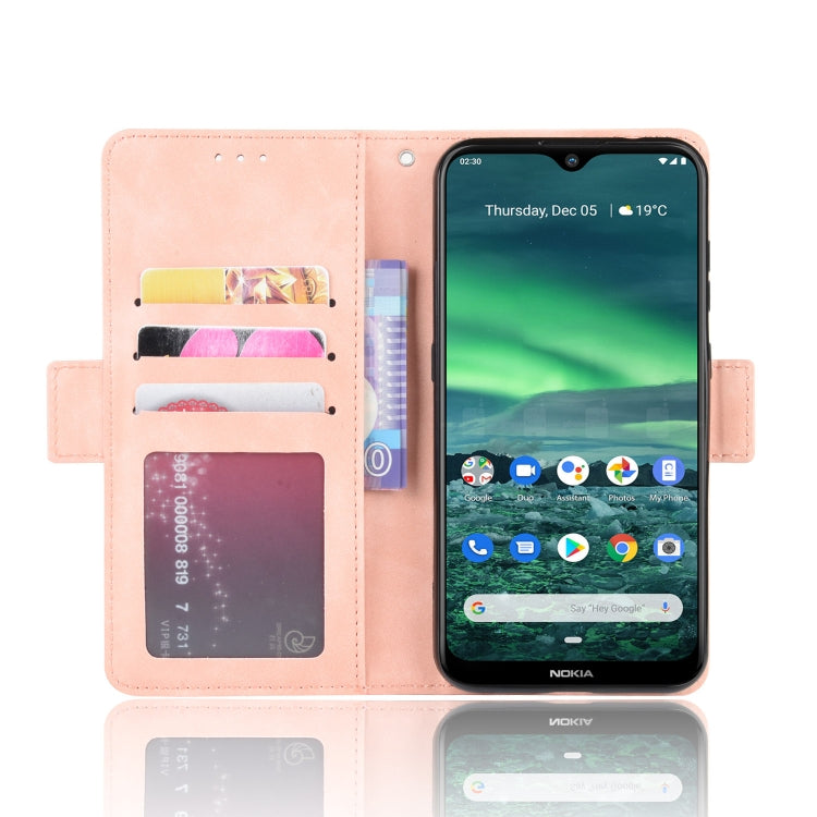 For Nokia 2.3 Wallet Style Skin Feel Calf Pattern Leather Case with Separate Card Slots & Holder & Wallet & Photo Frame