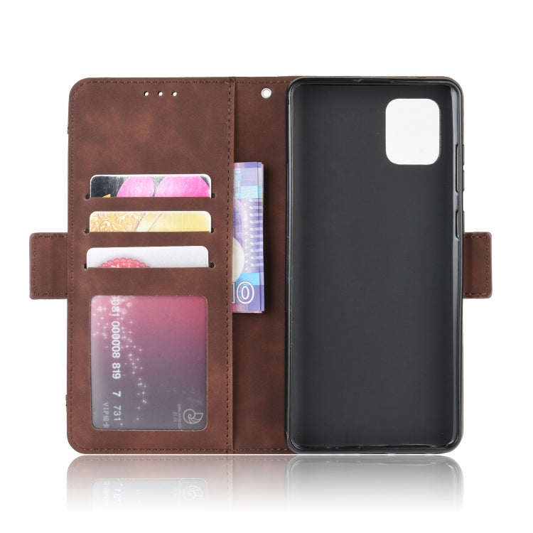 For Galaxy M60S / A81 / Note 10 Lite Wallet Style Skin Feel Calf Pattern Leather Case with Separate Card Slots & Holder & Wallet & Photo Frame