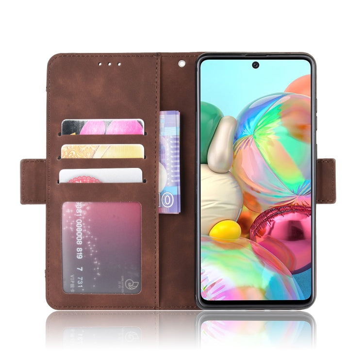 For Galaxy M60S / A81 / Note 10 Lite Wallet Style Skin Feel Calf Pattern Leather Case with Separate Card Slots & Holder & Wallet & Photo Frame