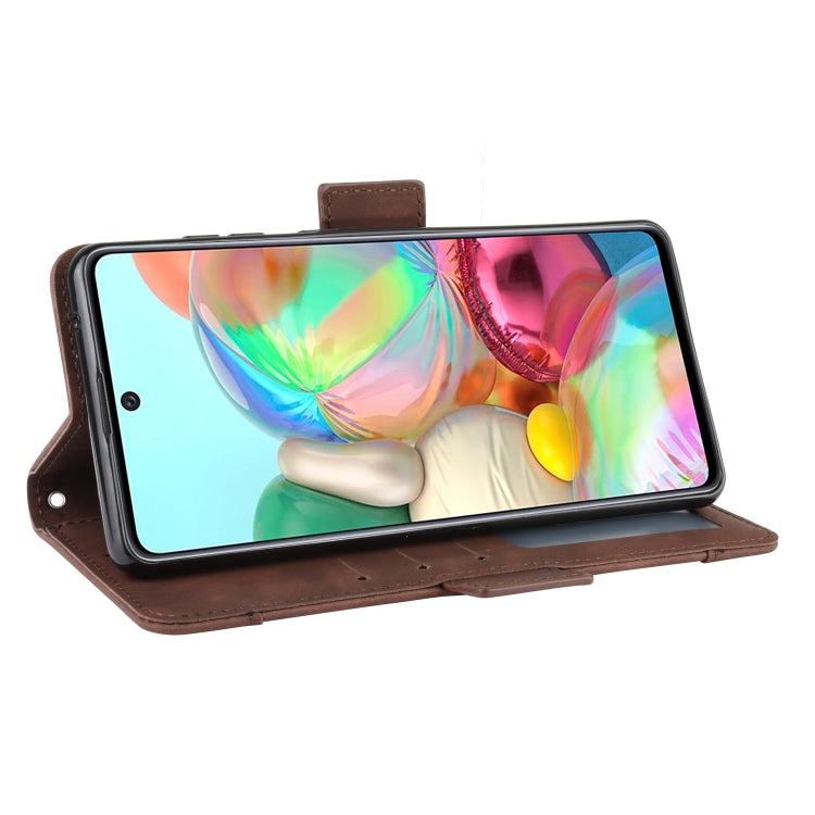 For Galaxy M60S / A81 / Note 10 Lite Wallet Style Skin Feel Calf Pattern Leather Case with Separate Card Slots & Holder & Wallet & Photo Frame