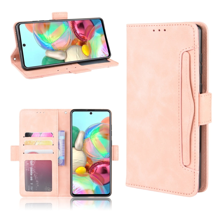 For Galaxy M60S / A81 / Note 10 Lite Wallet Style Skin Feel Calf Pattern Leather Case with Separate Card Slots & Holder & Wallet & Photo Frame