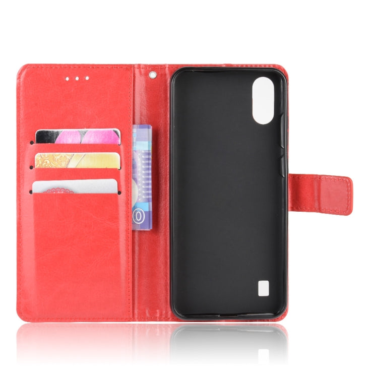 For ZTE Blade A5 2020 Retro Crazy Horse Texture Horizontal Flip Leather Case with Holder & Card Slots & Photo Frame