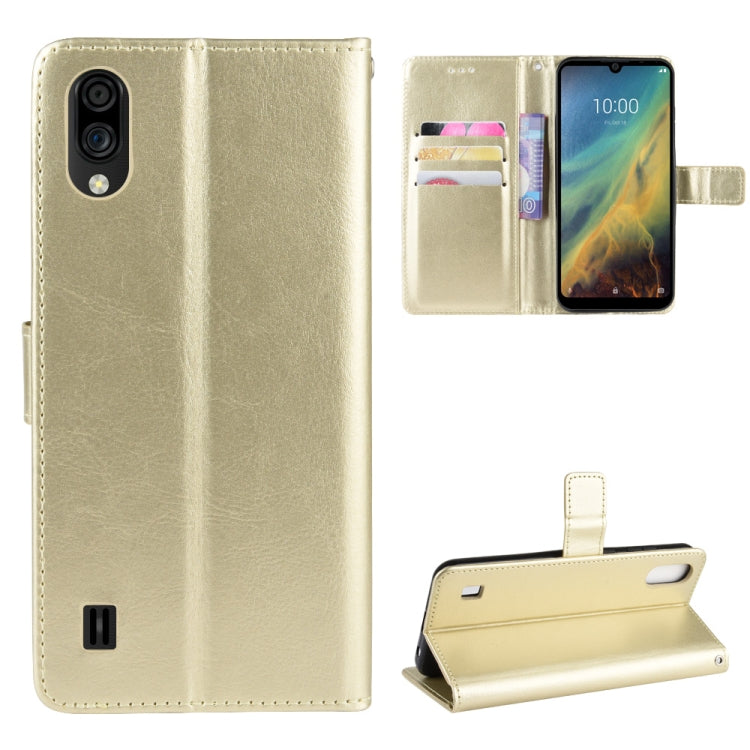 For ZTE Blade A5 2020 Retro Crazy Horse Texture Horizontal Flip Leather Case with Holder & Card Slots & Photo Frame