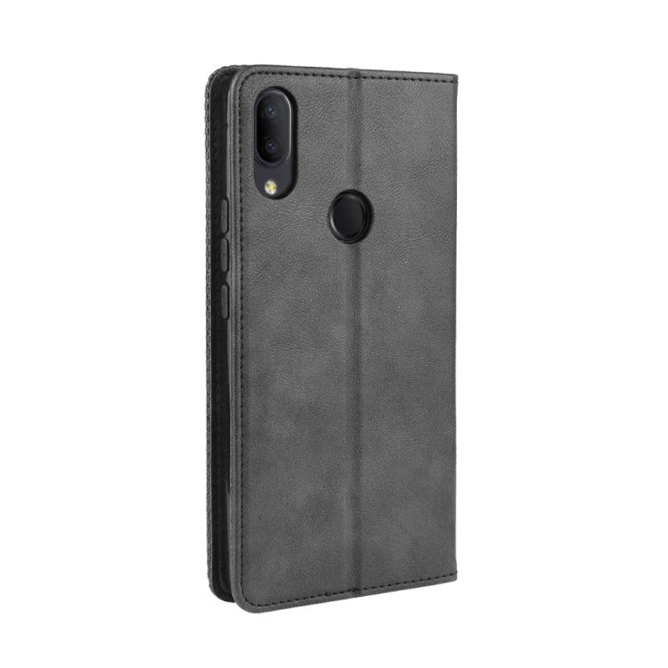 For Alcatel 3V (2019) Magnetic Buckle Retro Crazy Horse Texture Horizontal Flip Leather Case with Holder & Card Slots & Photo Frame