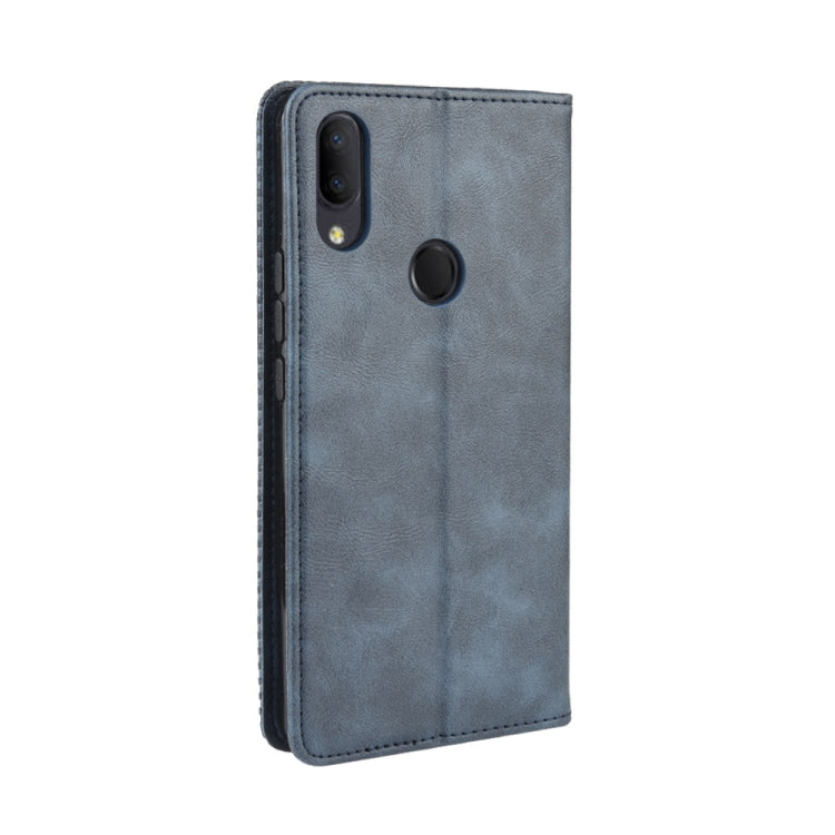 For Alcatel 3V (2019) Magnetic Buckle Retro Crazy Horse Texture Horizontal Flip Leather Case with Holder & Card Slots & Photo Frame
