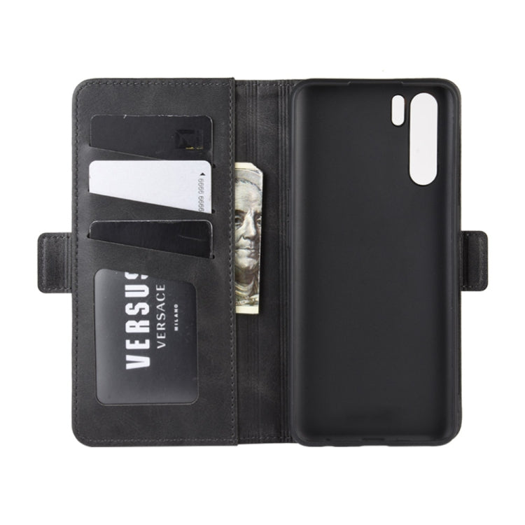 For OPPO A91 Dual-side Magnetic Buckle Horizontal Flip PU Leather Case with Holder & Card Slots & Wallet