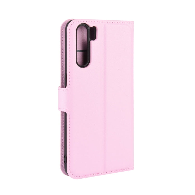 For OPPO A91 Litchi Texture Horizontal Flip PU Leather Case with Holder & Card Slots & Wallet