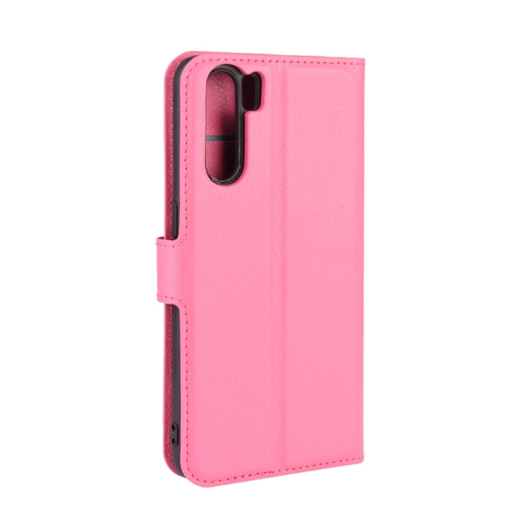 For OPPO A91 Litchi Texture Horizontal Flip PU Leather Case with Holder & Card Slots & Wallet
