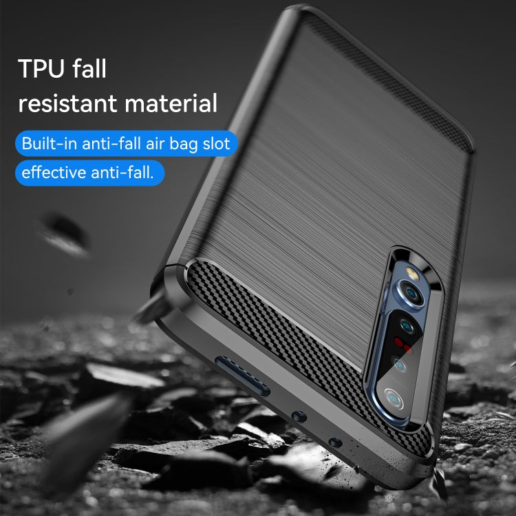 For Xiaomi Mi 10 / 10 Pro Brushed Texture Carbon Fiber TPU Case