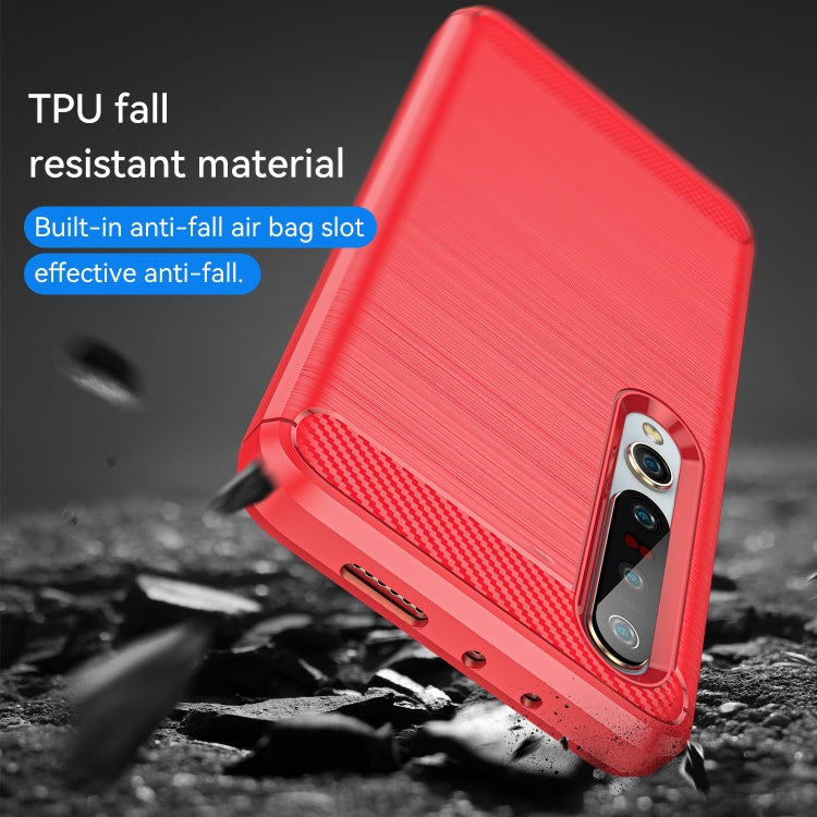 For Xiaomi Mi 10 / 10 Pro Brushed Texture Carbon Fiber TPU Case
