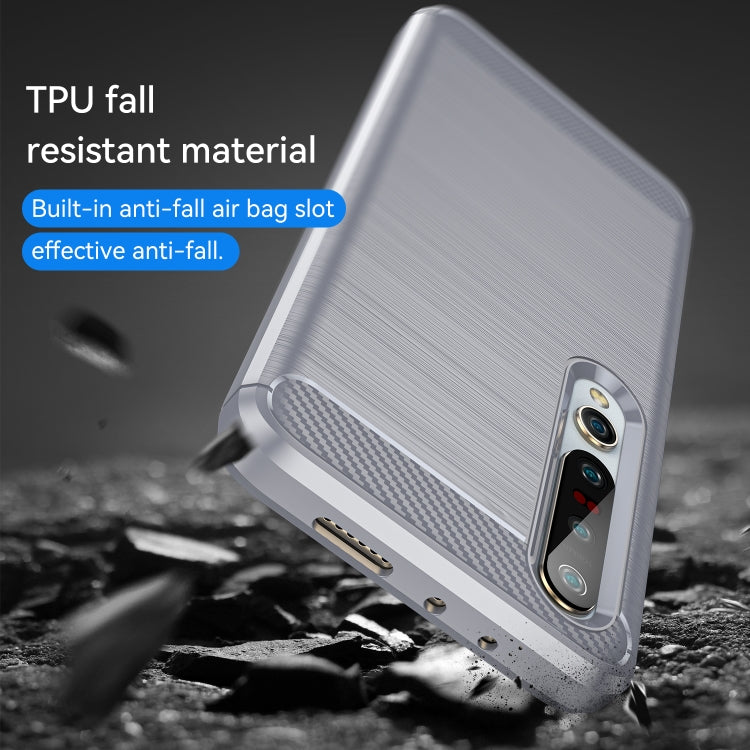 For Xiaomi Mi 10 / 10 Pro Brushed Texture Carbon Fiber TPU Case