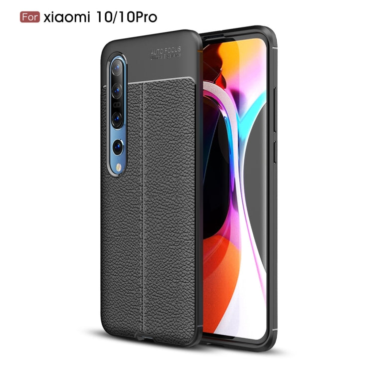 For Xiaomi Mi 10 / 10 Pro Litchi Texture TPU Shockproof Case