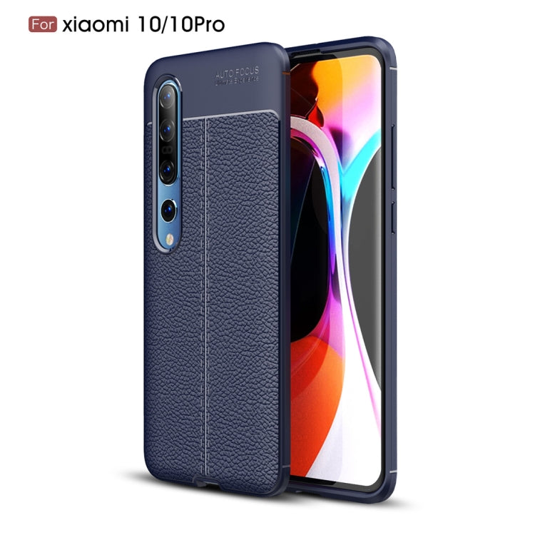 For Xiaomi Mi 10 / 10 Pro Litchi Texture TPU Shockproof Case