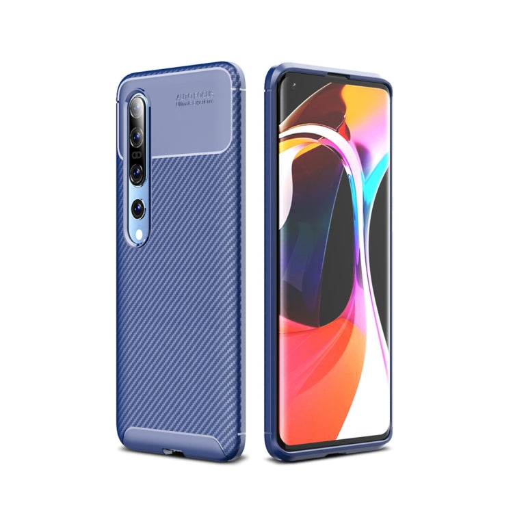 For Xiaomi Mi 10 / 10 Pro Carbon Fiber Texture Shockproof TPU Case