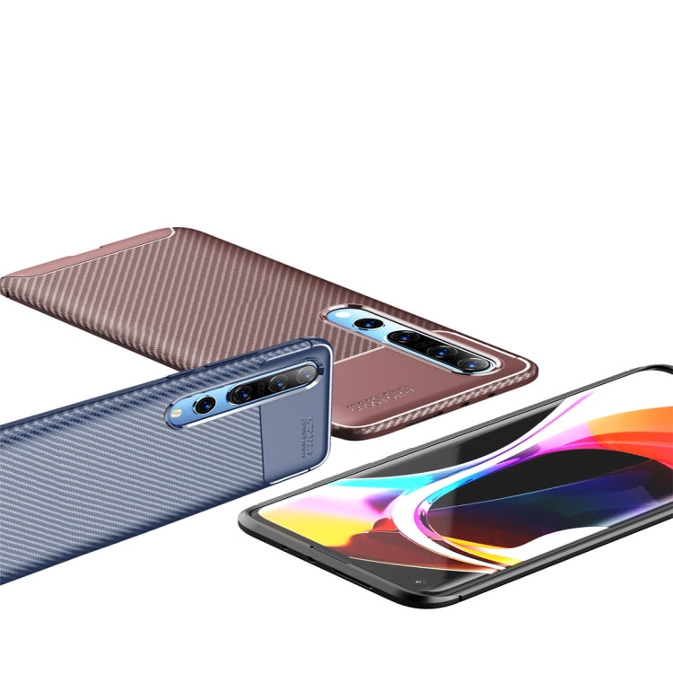 For Xiaomi Mi 10 / 10 Pro Carbon Fiber Texture Shockproof TPU Case