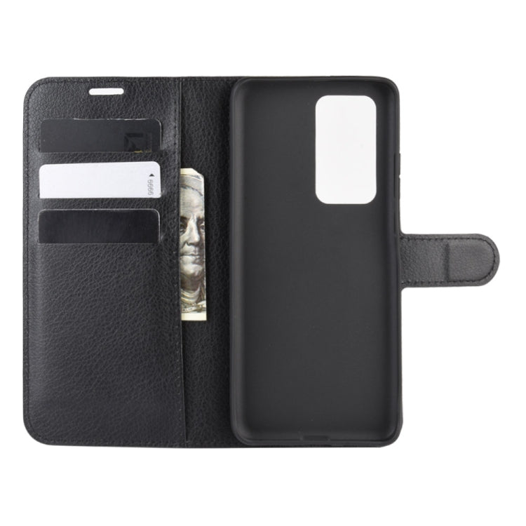 For Huawei P40 Litchi Texture Horizontal Flip Protective Case with Holder & Card Slots & Wallet