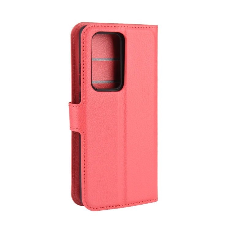 For Huawei P40 Litchi Texture Horizontal Flip Protective Case with Holder & Card Slots & Wallet
