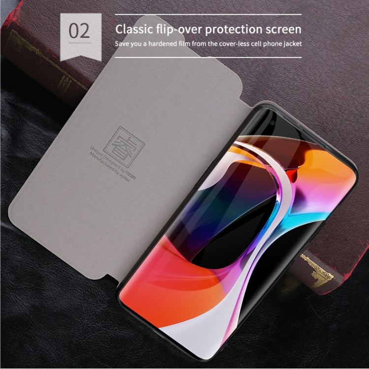 For Xiaomi Mi 10 MOFI Rui Series Classical Leather Embedded Steel Plate All-inclusive Horizontal Flip PU Leather Case