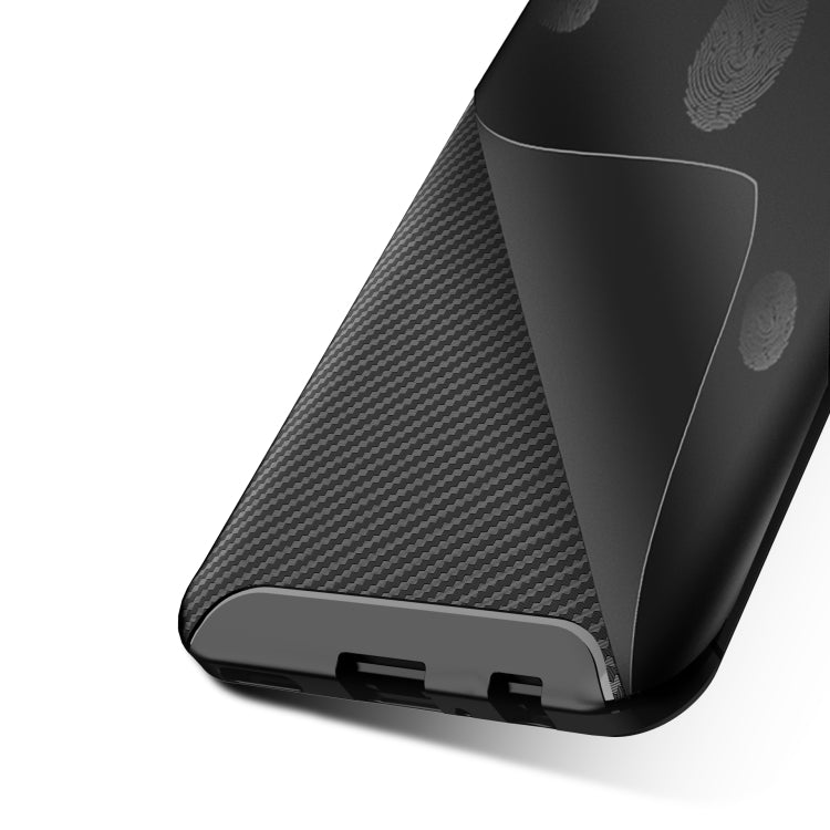 For Huawei Y7p Carbon Fiber Texture Shockproof TPU Case