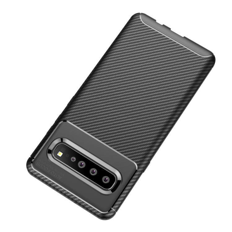For LG V60 ThinQ 5G Carbon Fiber Texture Shockproof TPU Case