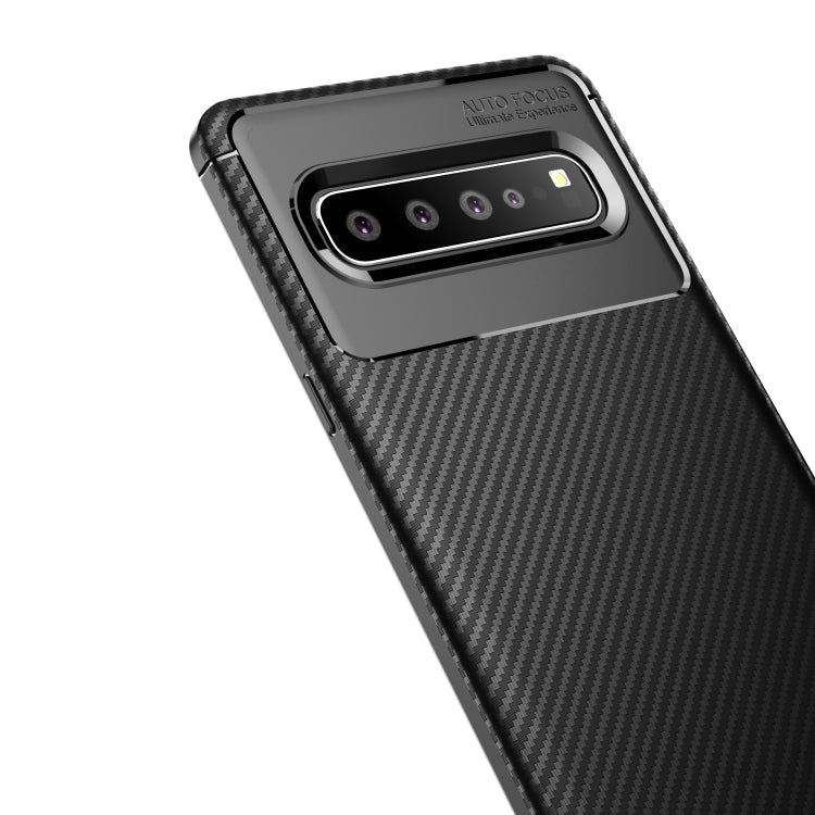 For LG V60 ThinQ 5G Carbon Fiber Texture Shockproof TPU Case