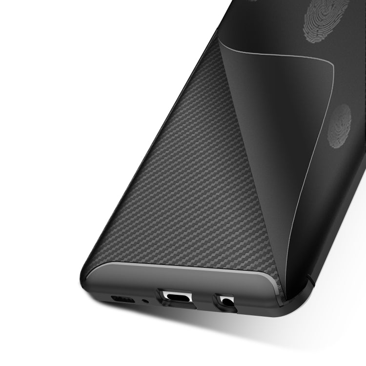 For LG V60 ThinQ 5G Carbon Fiber Texture Shockproof TPU Case