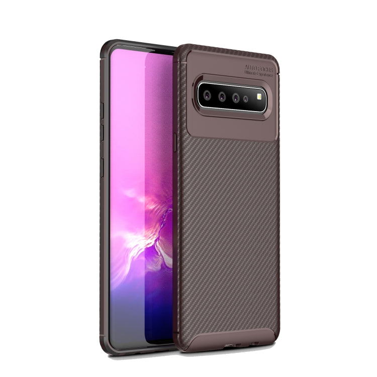 For LG V60 ThinQ 5G Carbon Fiber Texture Shockproof TPU Case