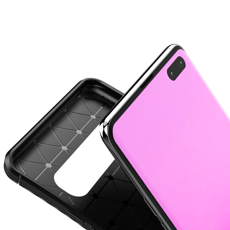 For LG V60 ThinQ 5G Carbon Fiber Texture Shockproof TPU Case