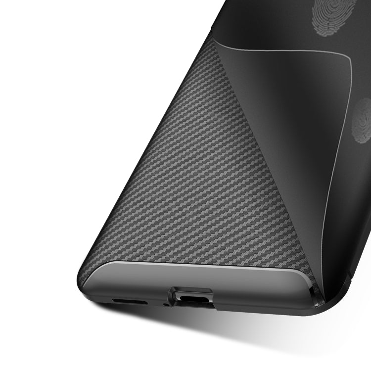 For OnePlus 8 Carbon Fiber Texture Shockproof TPU Case
