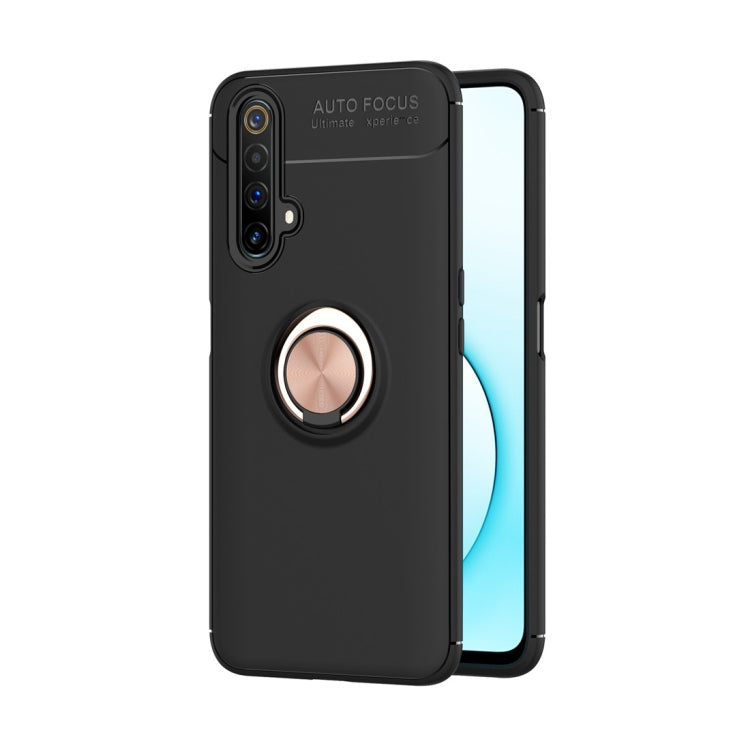 For OPPO Realme X50 Metal Ring Holder 360 Degree Rotating TPU Case