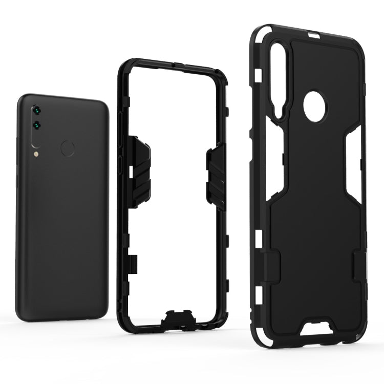 For Huawei P Smart Plus (2019) 3 in 1 Full Coverage Shockproof PC + TPU Case