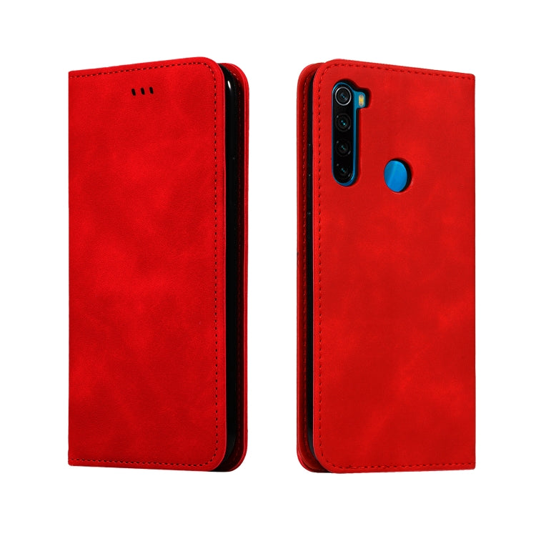 For Xiaomi Redmi Note 8T Retro Skin Feel Business Magnetic Horizontal Flip Leather Case