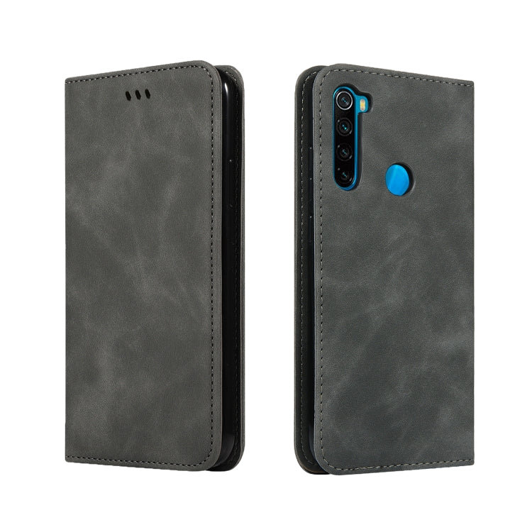 For Xiaomi Redmi Note 8T Retro Skin Feel Business Magnetic Horizontal Flip Leather Case