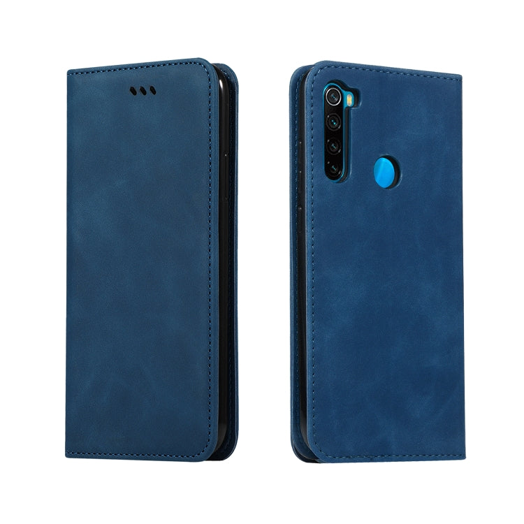 For Xiaomi Redmi Note 8T Retro Skin Feel Business Magnetic Horizontal Flip Leather Case