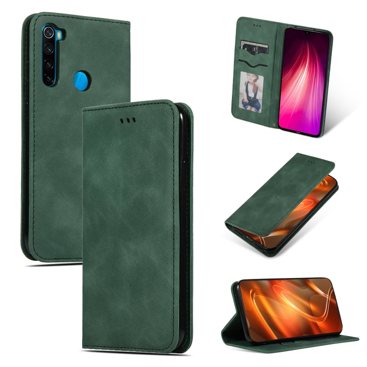For Xiaomi Redmi Note 8T Retro Skin Feel Business Magnetic Horizontal Flip Leather Case