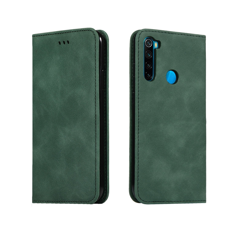 For Xiaomi Redmi Note 8T Retro Skin Feel Business Magnetic Horizontal Flip Leather Case