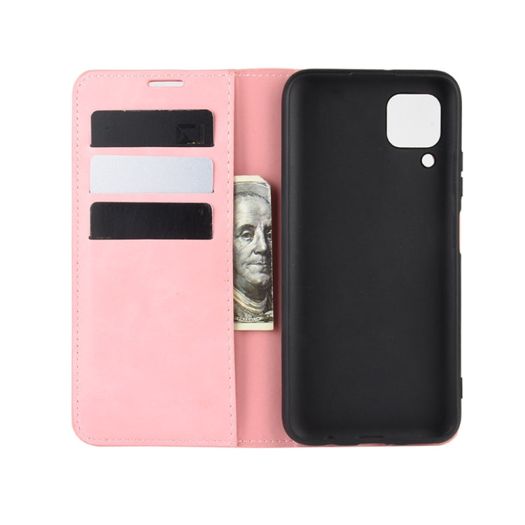 For Huawei nova 6 SE/ P40 Lite / nova 7i Retro-skin Business Magnetic Suction Leather Case with Holder & Card Slots & Wallet