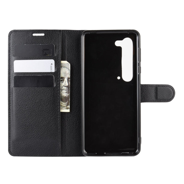 For Sharp Aquos R5G Litchi Texture Horizontal Flip Protective Case with Holder & Card Slots & Wallet