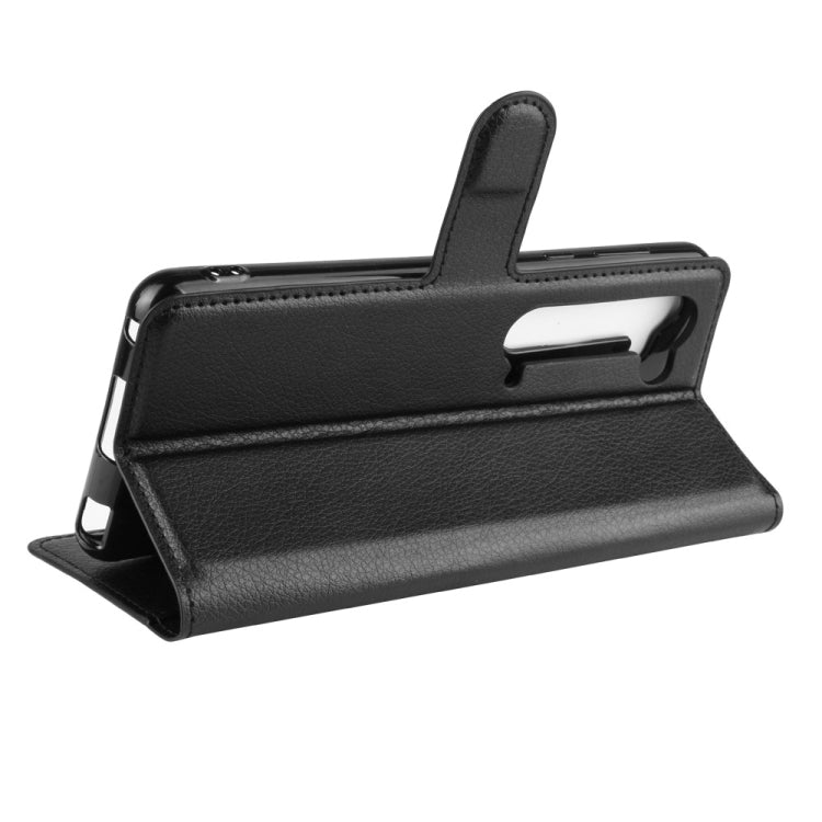 For Sharp Aquos R5G Litchi Texture Horizontal Flip Protective Case with Holder & Card Slots & Wallet