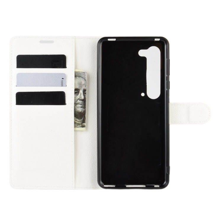 For Sharp Aquos R5G Litchi Texture Horizontal Flip Protective Case with Holder & Card Slots & Wallet