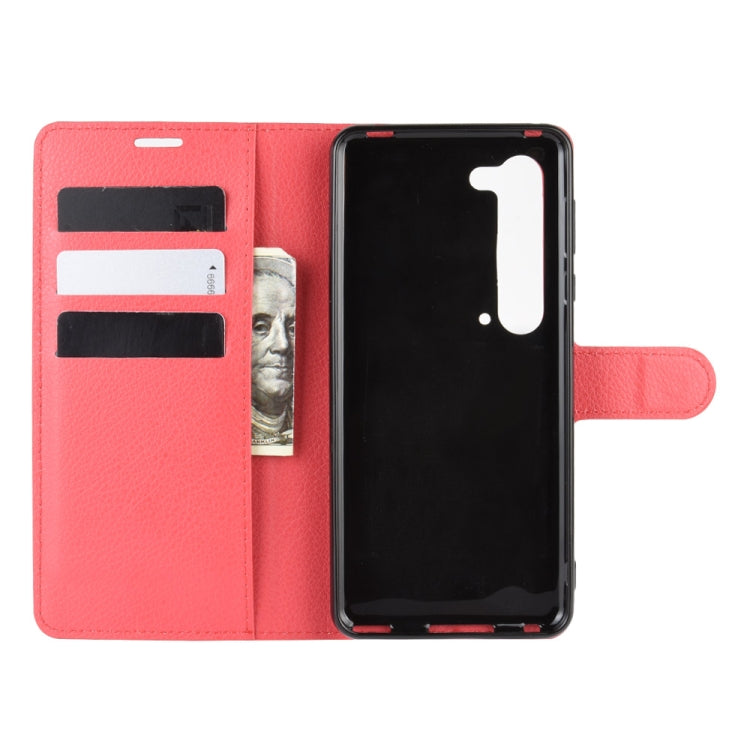 For Sharp Aquos R5G Litchi Texture Horizontal Flip Protective Case with Holder & Card Slots & Wallet