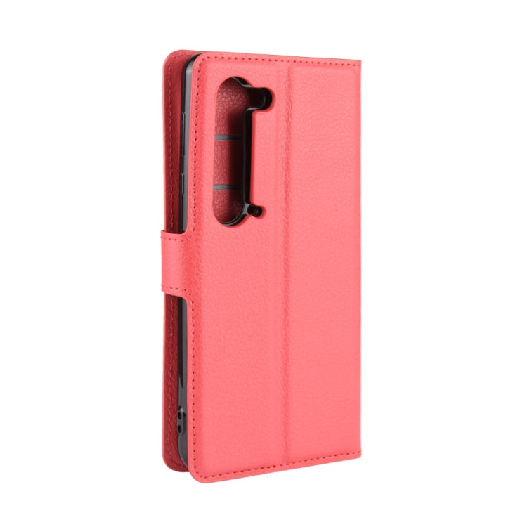 For Sharp Aquos R5G Litchi Texture Horizontal Flip Protective Case with Holder & Card Slots & Wallet