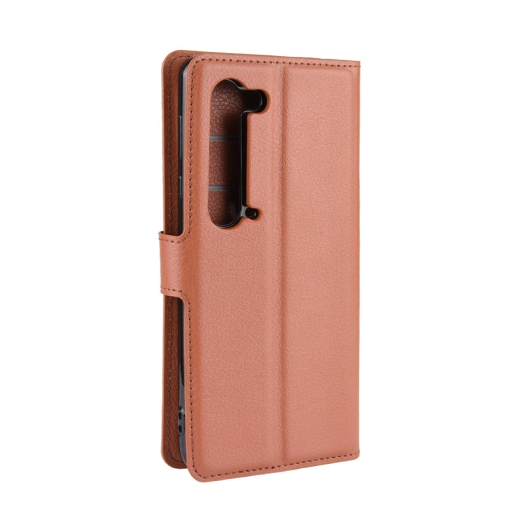 For Sharp Aquos R5G Litchi Texture Horizontal Flip Protective Case with Holder & Card Slots & Wallet