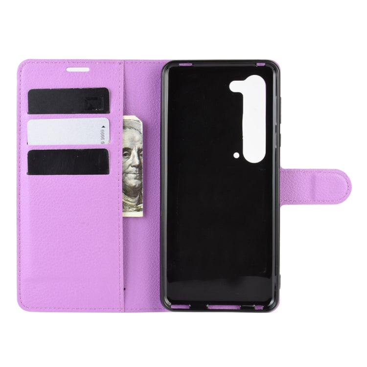 For Sharp Aquos R5G Litchi Texture Horizontal Flip Protective Case with Holder & Card Slots & Wallet