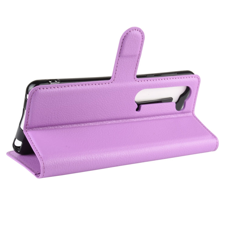 For Sharp Aquos R5G Litchi Texture Horizontal Flip Protective Case with Holder & Card Slots & Wallet