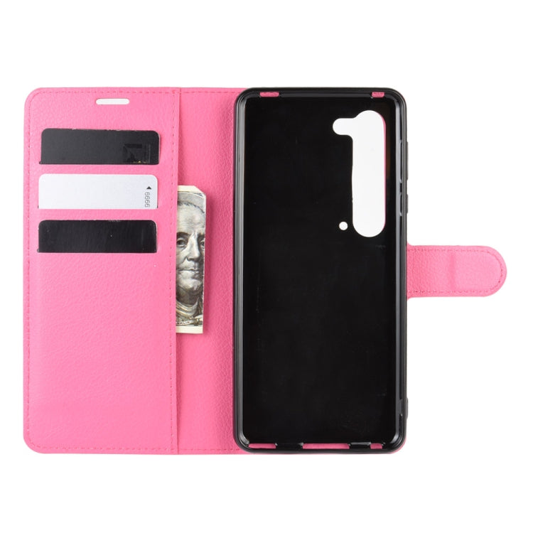 For Sharp Aquos R5G Litchi Texture Horizontal Flip Protective Case with Holder & Card Slots & Wallet
