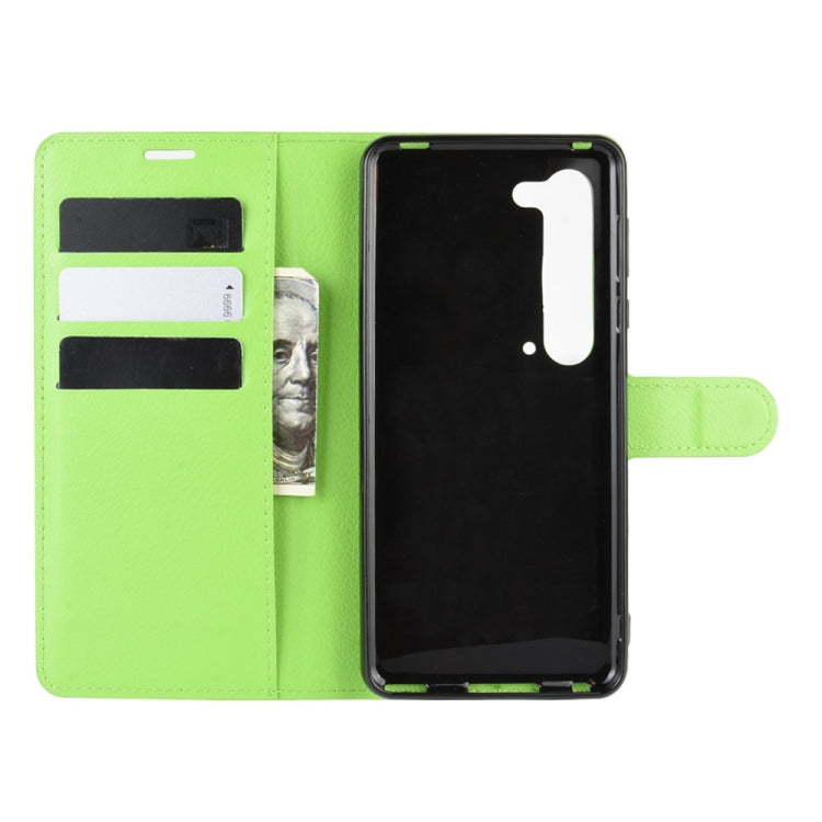 For Sharp Aquos R5G Litchi Texture Horizontal Flip Protective Case with Holder & Card Slots & Wallet
