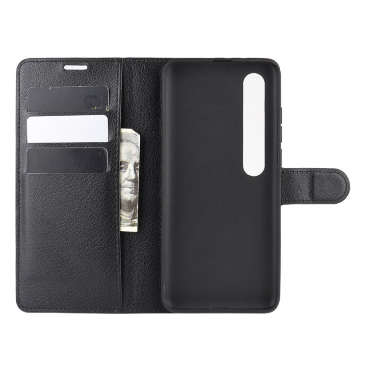 For Xiaomi Mi 10 / Mi 10 Pro Litchi Texture Horizontal Flip Protective Case with Holder & Card Slots & Wallet