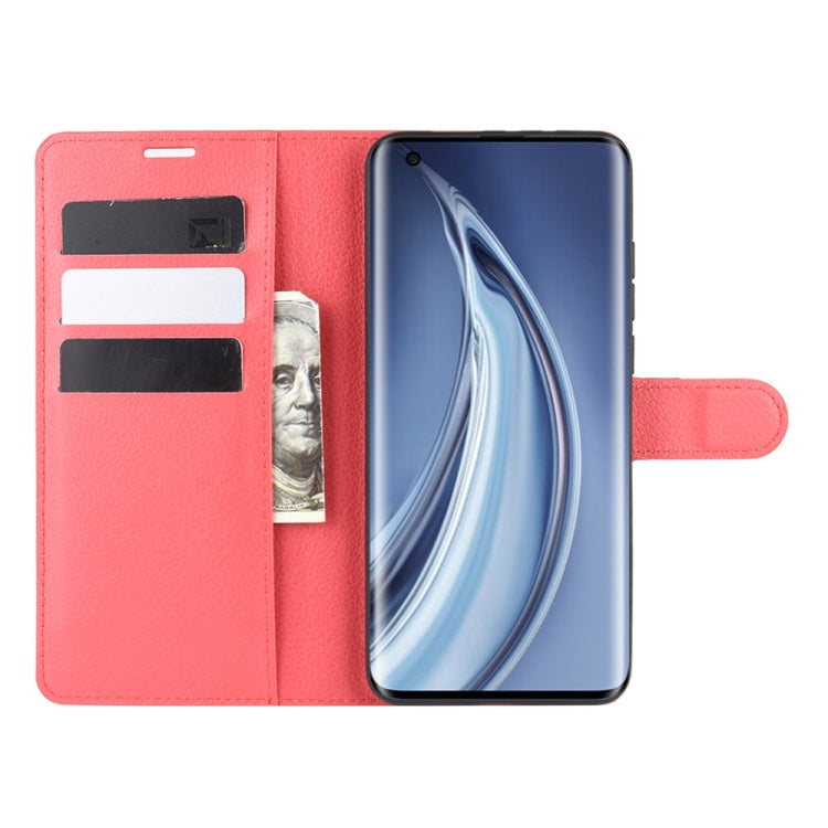 For Xiaomi Mi 10 / Mi 10 Pro Litchi Texture Horizontal Flip Protective Case with Holder & Card Slots & Wallet